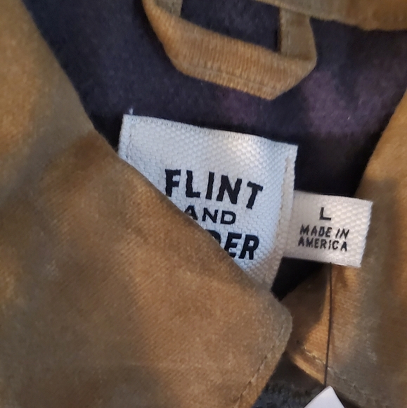FLINT AND TINDER FLANNEL LINED WAXED TRUCKER JACKE - Picture 6 of 15